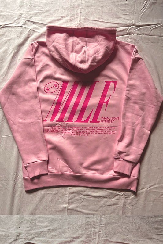 MILF Hoodie- Light Pink